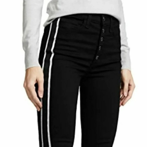 Veronica Beard Black Carolyn 10" Baby Boot Raven Cropped Ankle Jeans Size 25 - Picture 3 of 9